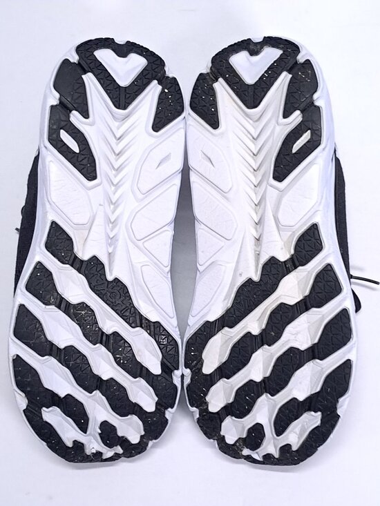 Hoka Clifton 8 Athletic Shoes Men 9.5 D Black White Run Sneakers 1119393 BWHT main image 3